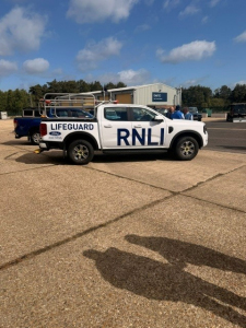 RNLI Ford Ranger Truck (designed for durability in challenging beach conditions, with four-wheel drive for traversing sand and difficult terrain)